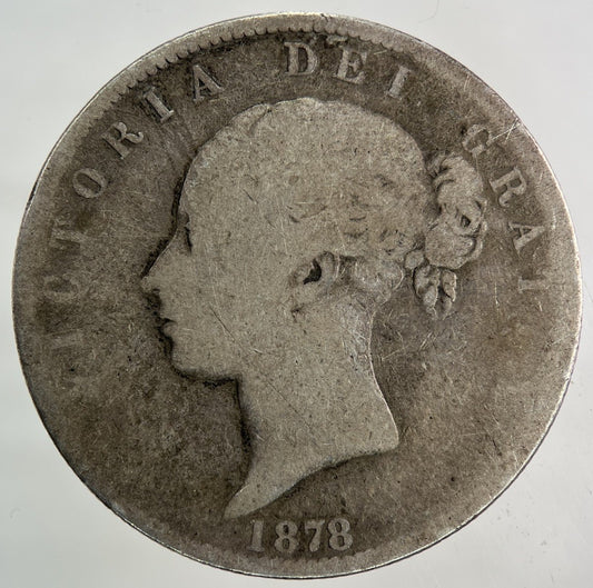 1878 Victoria Half - Crown Silver Coin | Collectable Grade