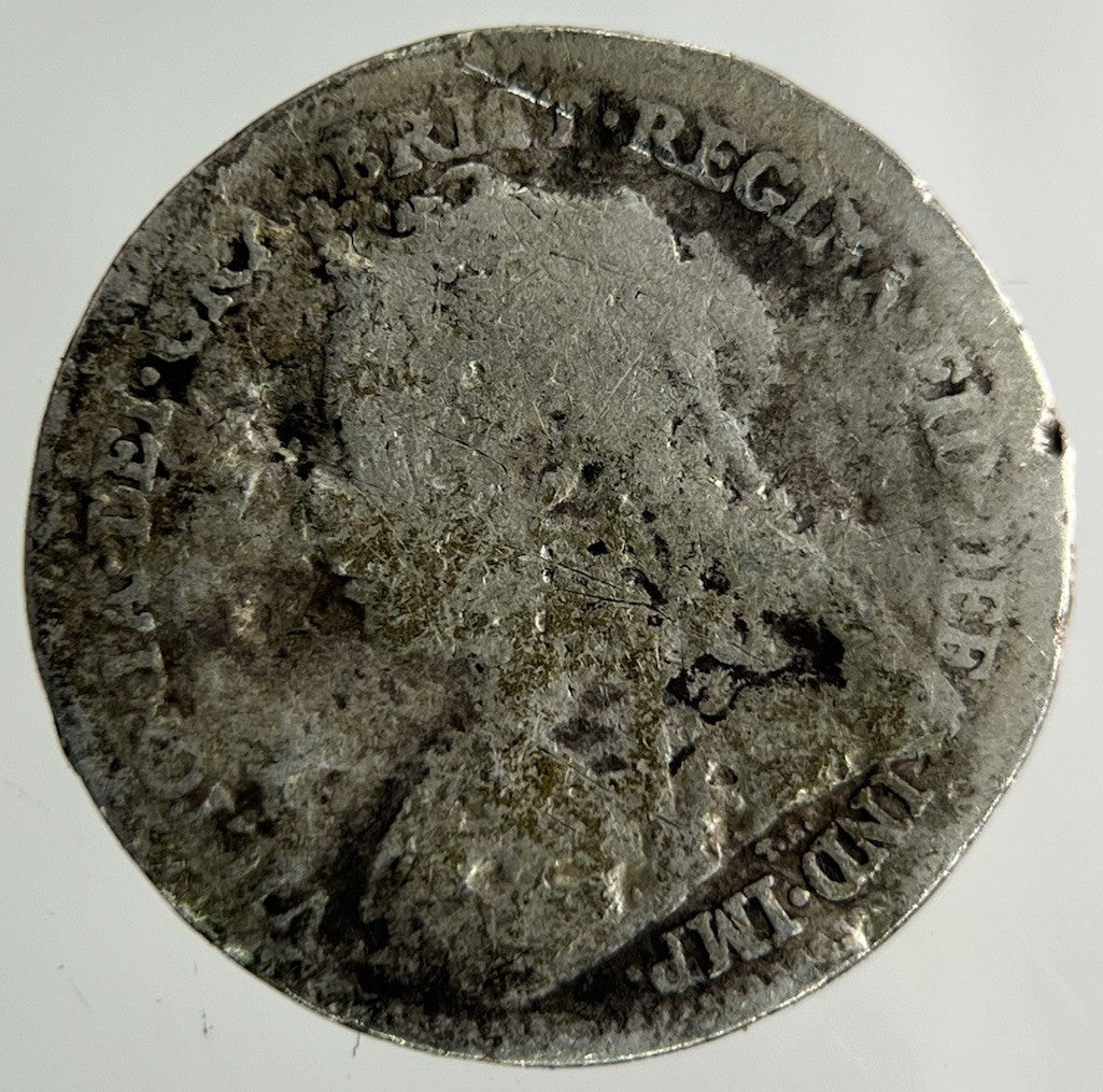 1900 Victoria Threepence Silver Coin | Worn Grade