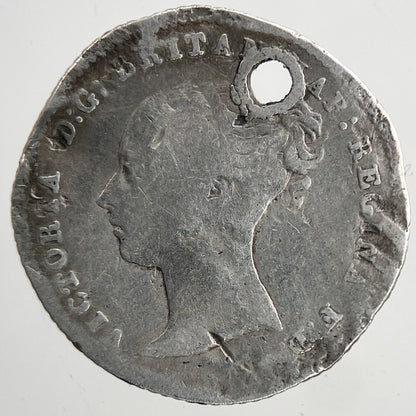 1844 Victoria Groat Four - Pence Silver Coin | Collectable Grade | a9321