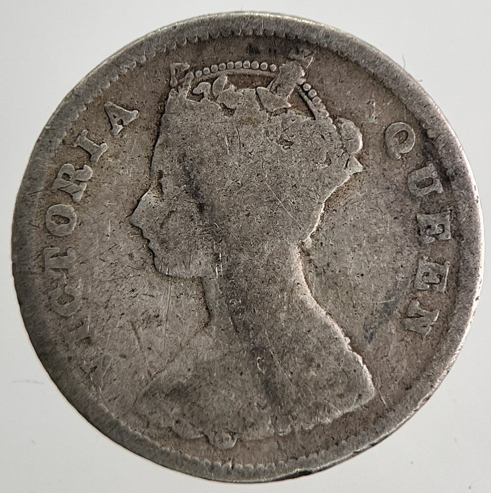 1896 Hong Kong 10 Cents Silver Coin | Collectable Grade | a9808