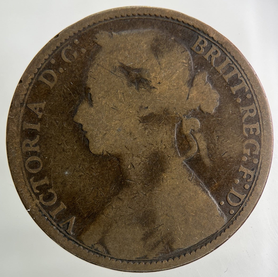 1877 Victoria One Penny Coin | Collectable Grade