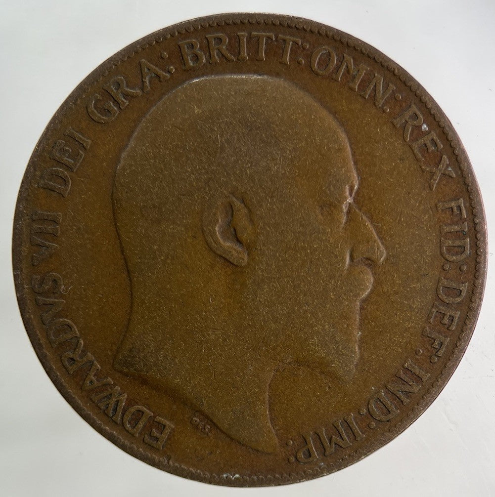 1908 Edward VII One Penny Coin | Collectable Grade