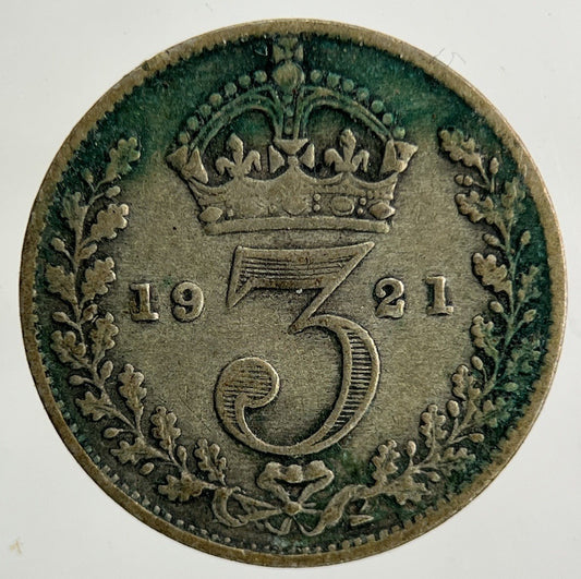 1921 George V Threepence Silver Coin | Collectable Grade