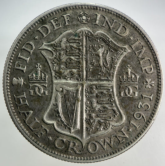1931 George V Half - Crown Silver Coin | Very High Grade