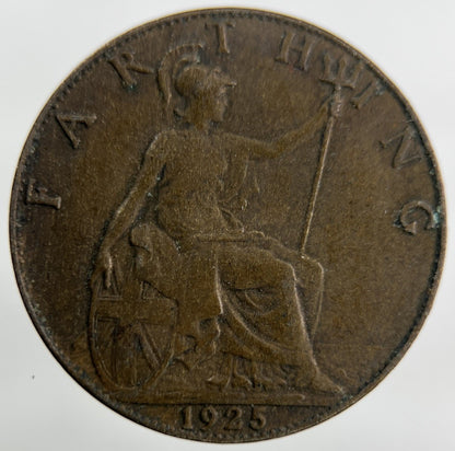 1925 George V Farthing Coin | Collectable Grade