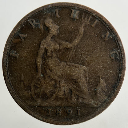 1891 Victoria Farthing Coin | Collectable Grade