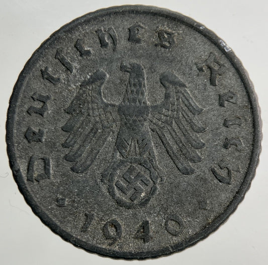 1940 German Nazi 5 Pfennig Coin | Fine Collectable Grade
