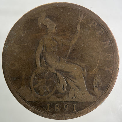 1891 Victoria One Penny Coin | Collectable Grade