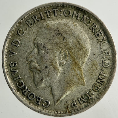 1921 George V Threepence Silver Coin | Collectable Grade