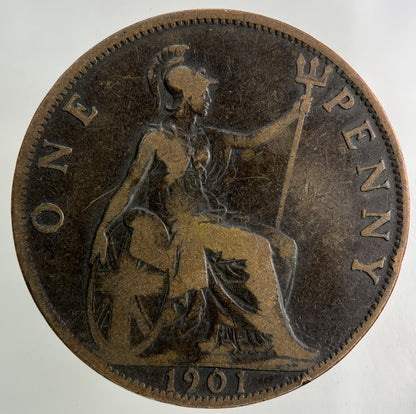1901 Victoria One Penny Coin | Collectable Grade