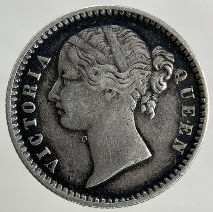 1840 East India Company 1/4 Quarter Rupee Silver Coin | Fine Collectable Grade