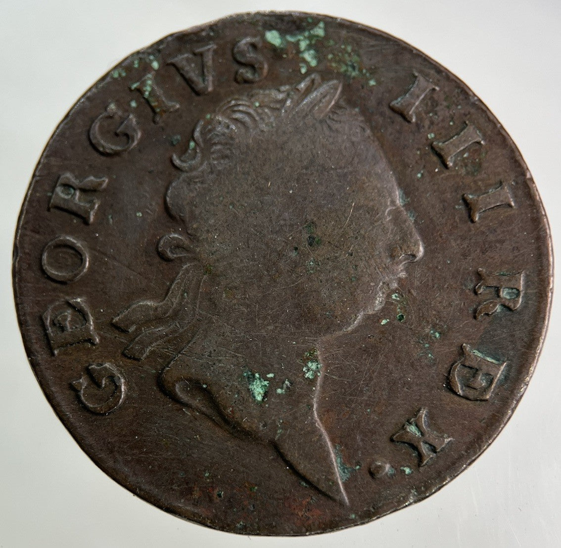 1769 Irish Half - Penny Coin | Fine Collectable Grade
