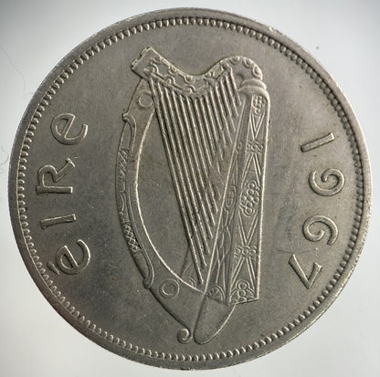 1967 Irish Half - Crown Coin | Very High Grade