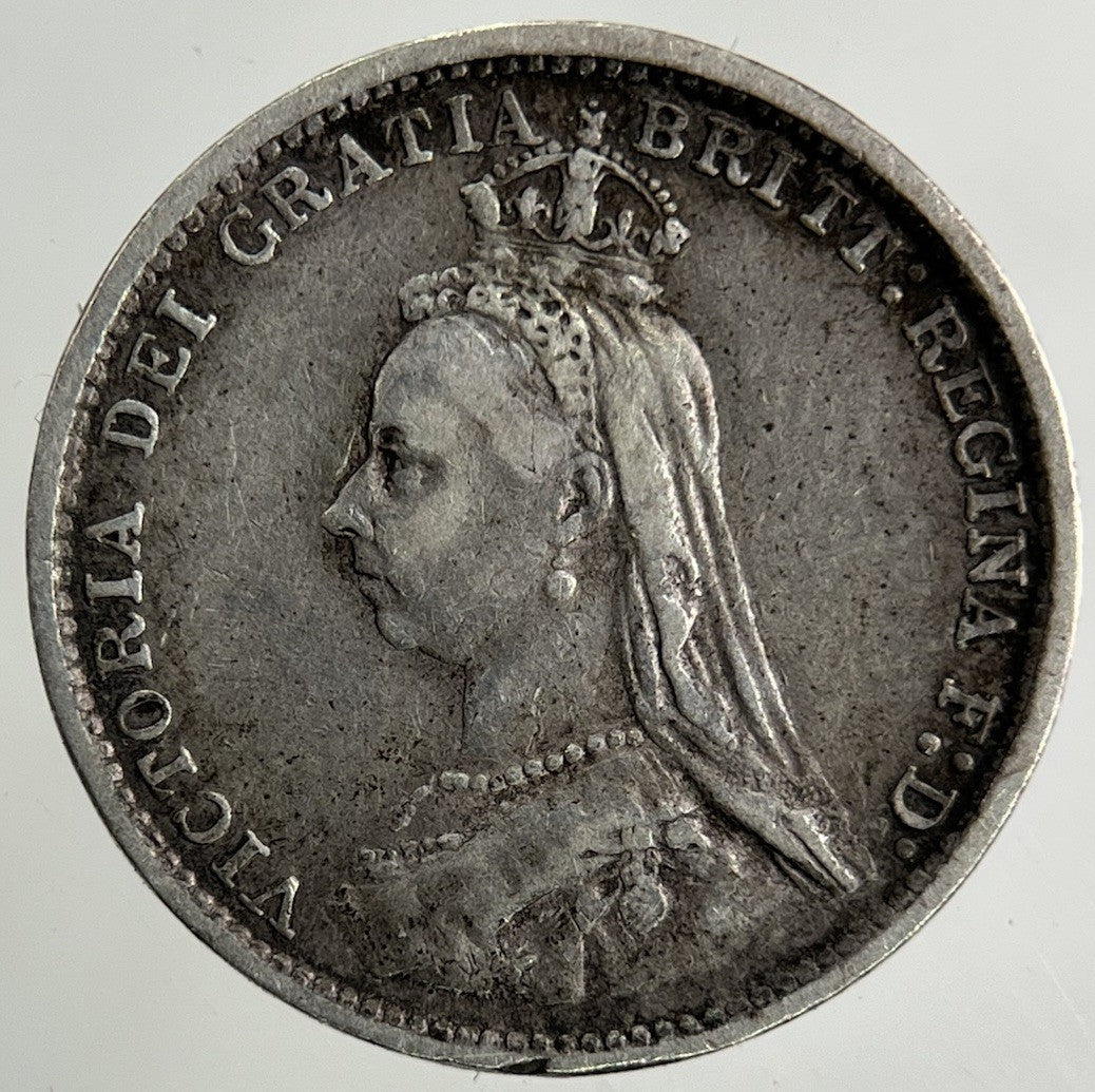 1887 Victoria Threepence Silver Coin | Fine Collectable Grade