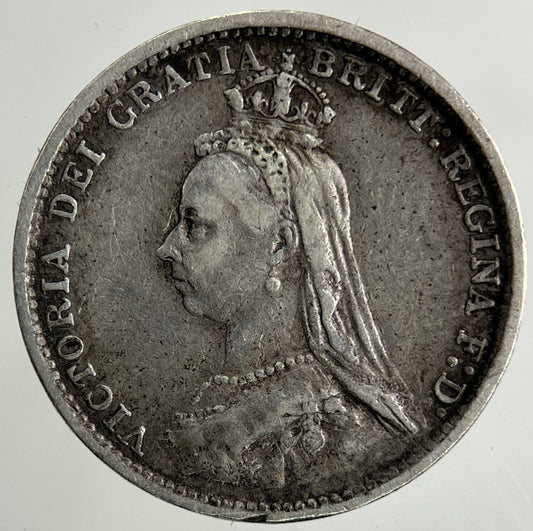 1887 Victoria Threepence Silver Coin | Fine Collectable Grade