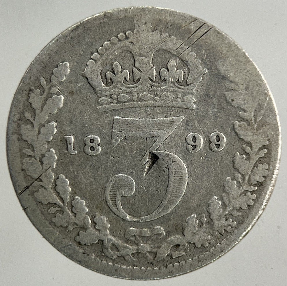 1899 Victoria Threepence Silver Coin | Collectable Grade