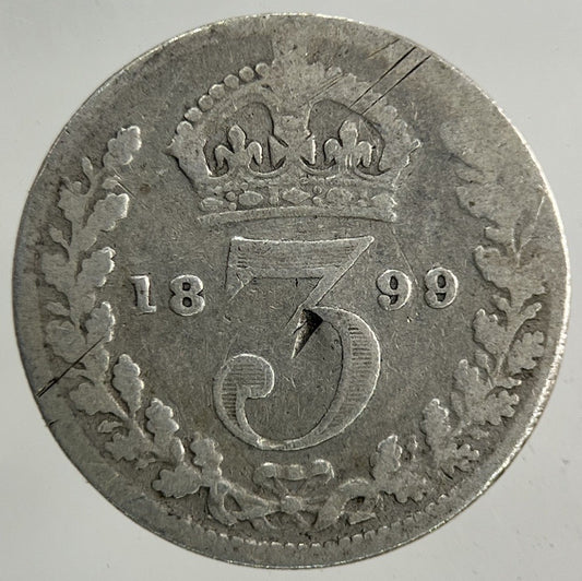 1899 Victoria Threepence Silver Coin | Collectable Grade