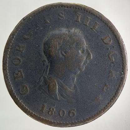 1806 George III 3rd Half - Penny Coin | Collectable Grade