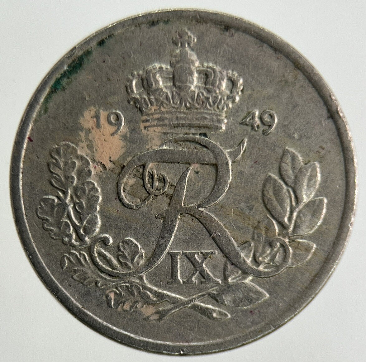 1949 Denmark 10 Ore Coin | Fine Collectable Grade