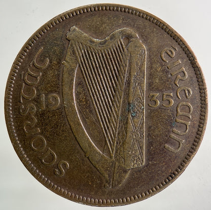 1935 Irish Ireland One Penny Coin | Collectable Grade
