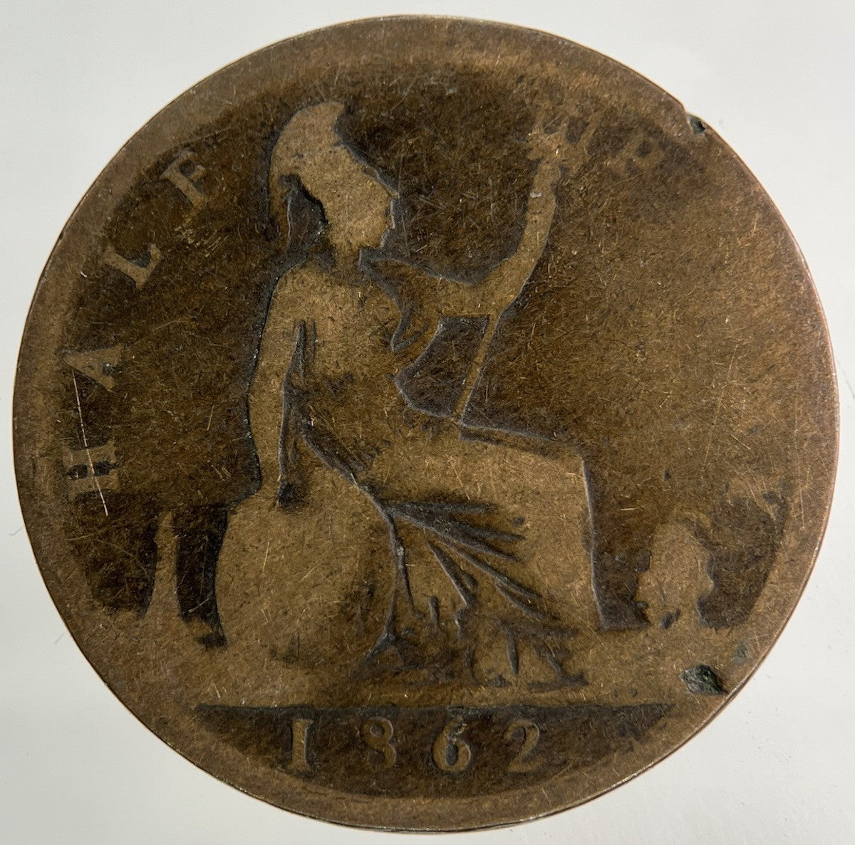1862 Victoria Half - Penny Coin | Collectable Grade