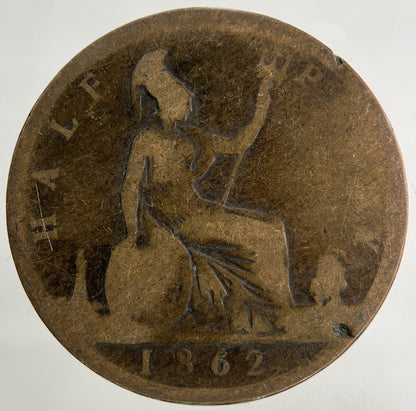 1862 Victoria Half - Penny Coin | Collectable Grade