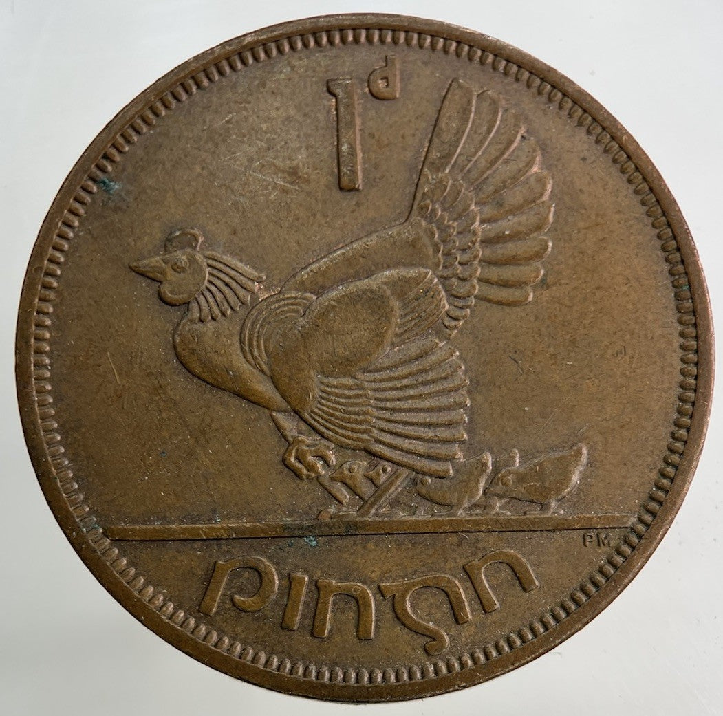 1963 Irish Ireland One Penny Coin | Fine Collectable Grade