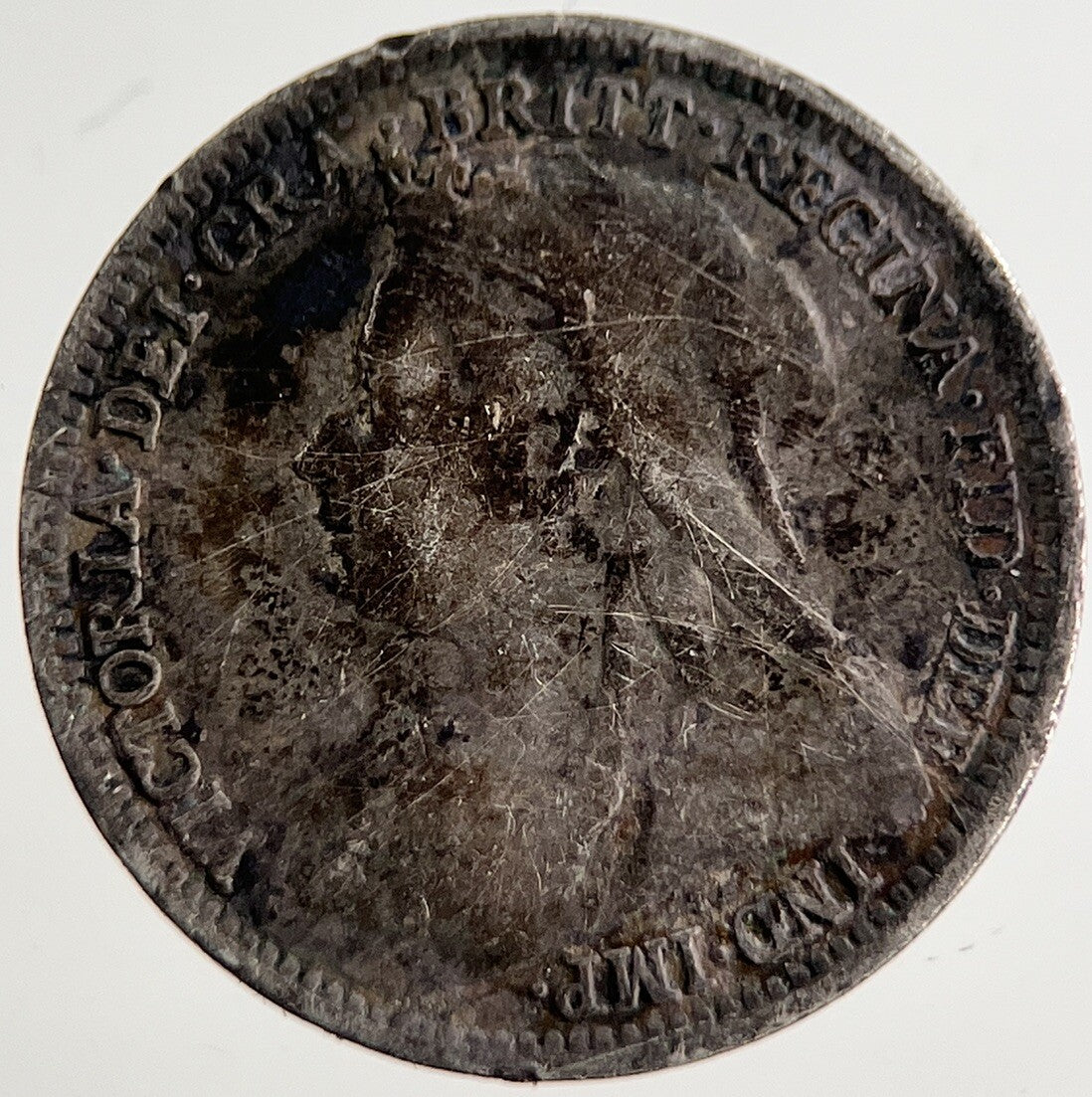 1895 Victoria Threepence Silver Coin | Fine Collectable Grade | a8486