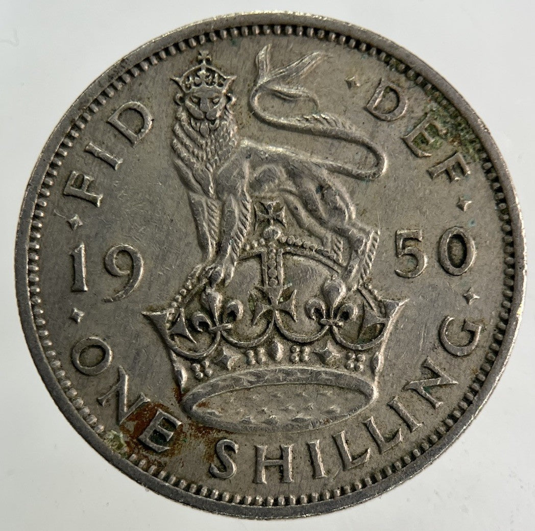 1950 George VI Shilling Coin | Fine Collectable Grade