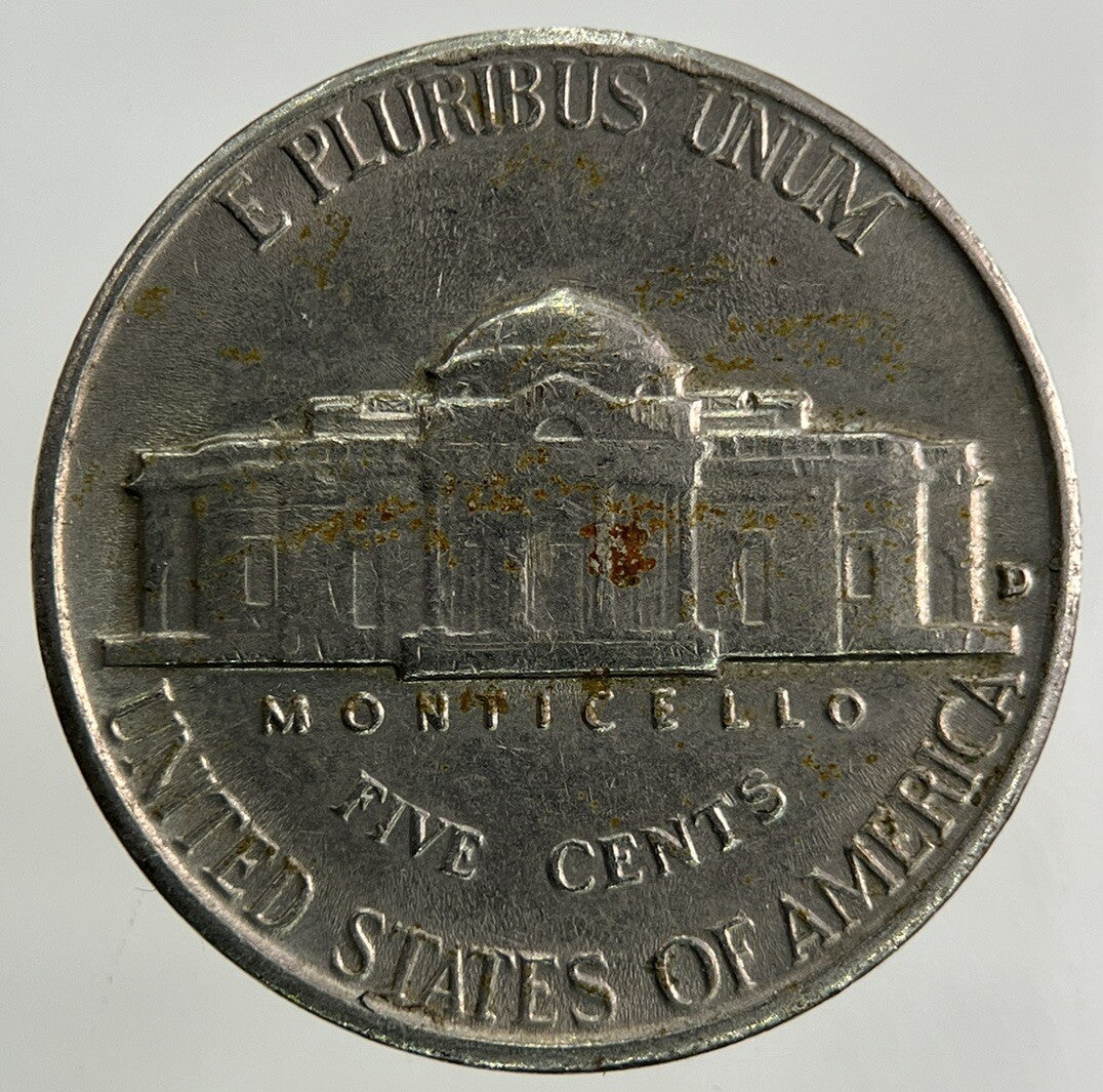 1957 - D US USA Jefferson Nickel 5 Cents Coin | Fine Collectable Grade