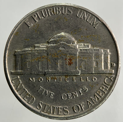 1957 - D US USA Jefferson Nickel 5 Cents Coin | Fine Collectable Grade
