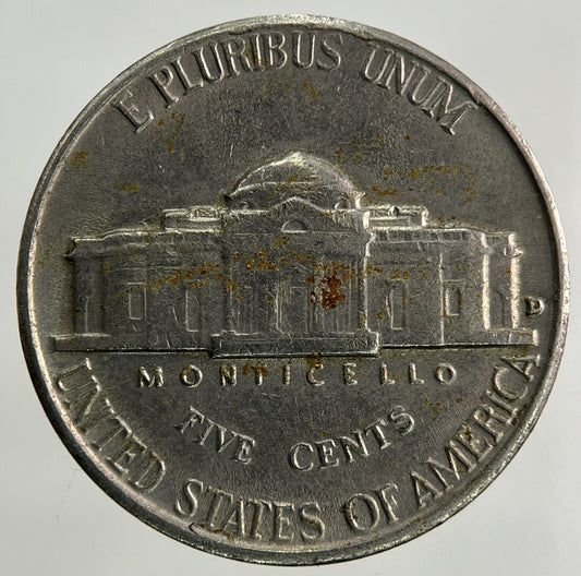 1957 - D US USA Jefferson Nickel 5 Cents Coin | Fine Collectable Grade