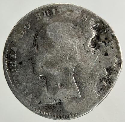 1861 Victoria Threepence Silver Coin | Fair Grade