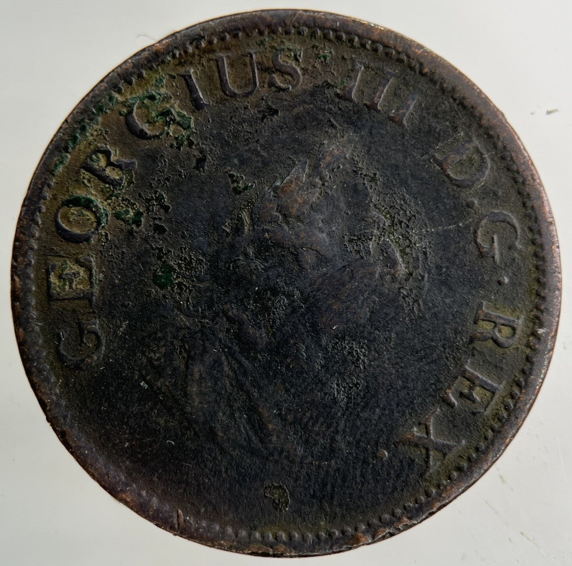 1805 Irish Ireland Half - Penny Coin | Fine Collectable Grade