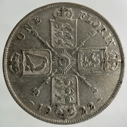 1922 George V Florin Silver Coin | Very High Grade