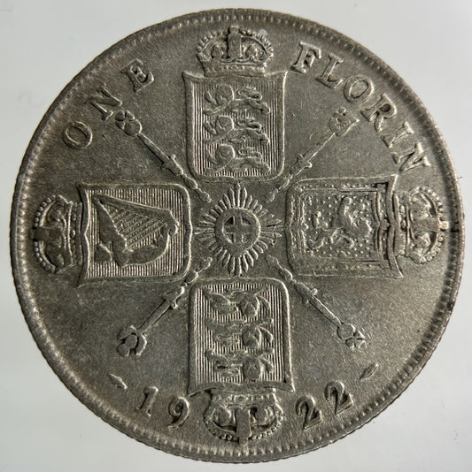 1922 George V Florin Silver Coin | Very High Grade