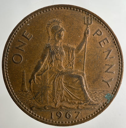 1967 Elizabeth II 2nd One Penny Coin | Fine Collectable Grade
