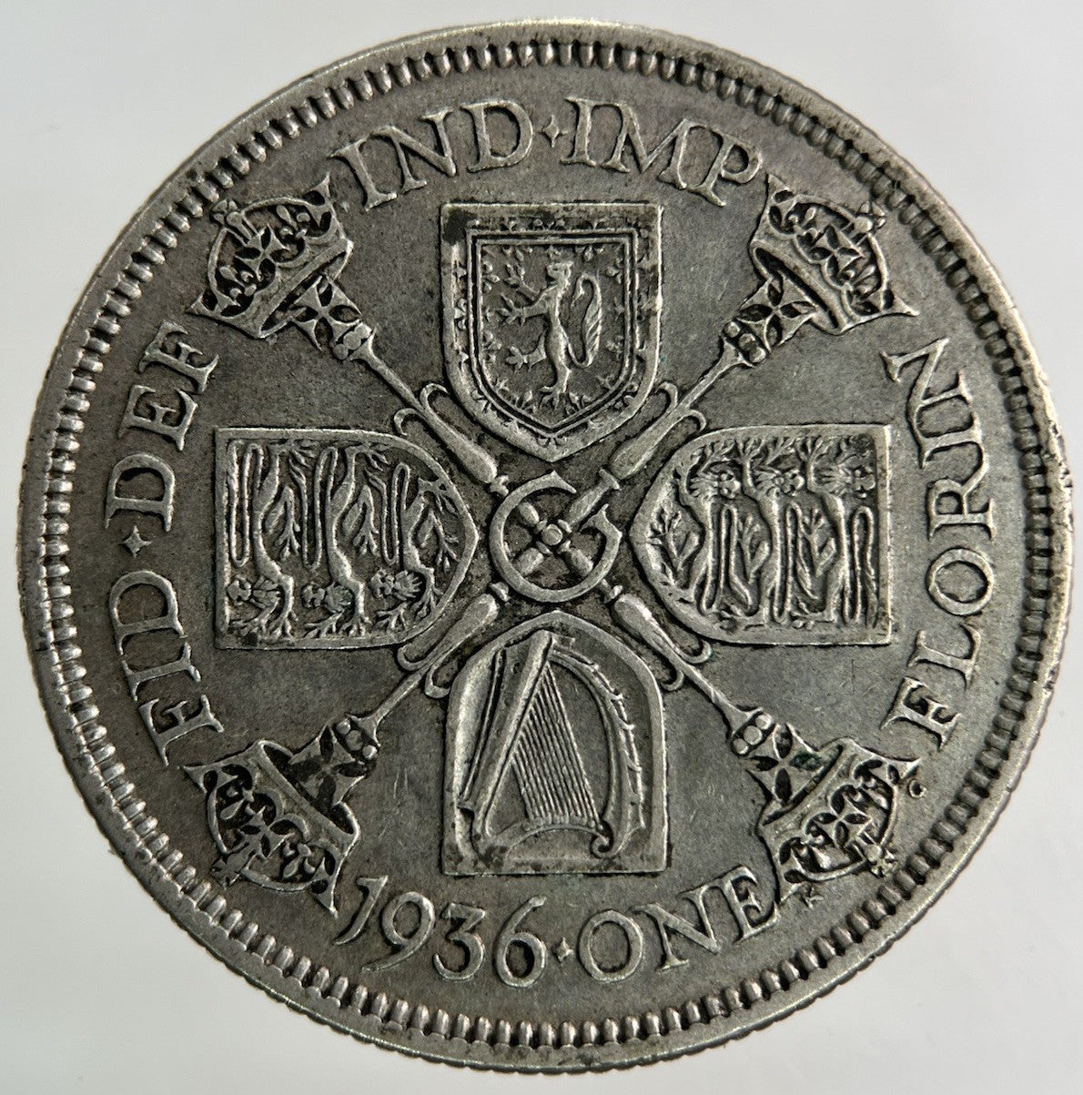 1936 George V Florin Silver Coin | Very High Grade