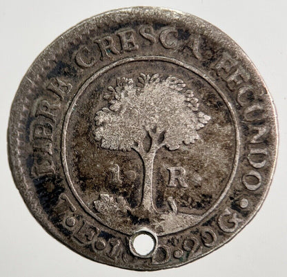 1820 Central America 1 Reale Silver Coin | Fine Collectable Grade | a5370