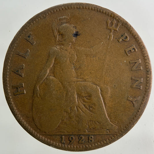 1928 George V Half - Penny Coin | Collectable Grade