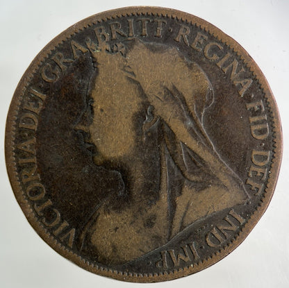 1900 Victoria One Penny Coin | Collectable Grade