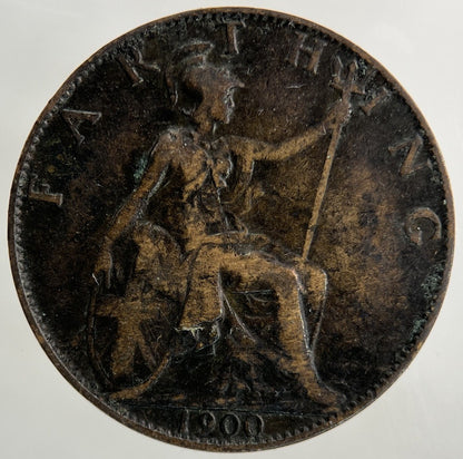 1900 Victoria Farthing Coin | Fine Collectable Grade