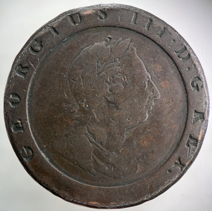 1797 George III 3rd Cartwheel Two - pence Coin | Collectable Grade
