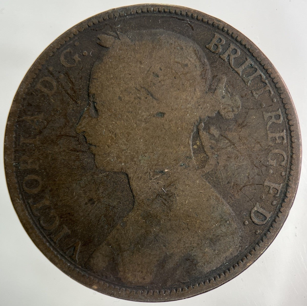 1892 Victoria One Penny Coin | Collectable Grade