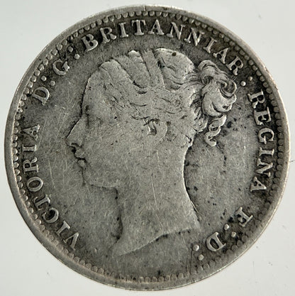 1886 Victoria Threepence Silver Coin | Fine Collectable Grade