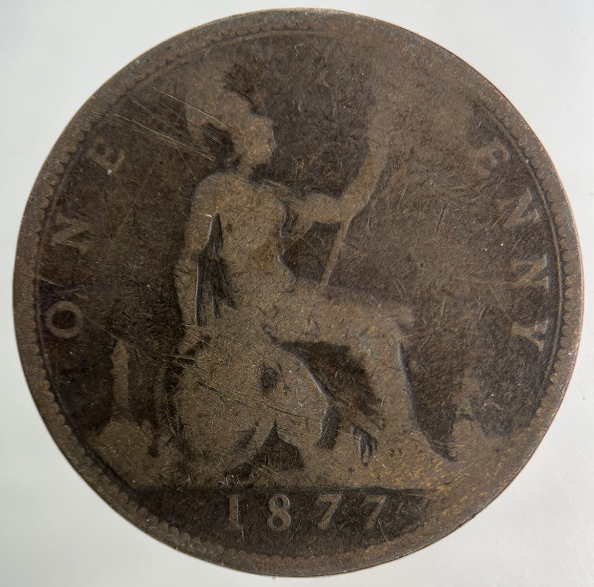 1877 Victoria One Penny Coin | Collectable Grade