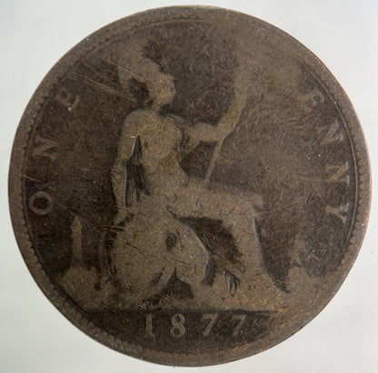 1877 Victoria One Penny Coin | Collectable Grade