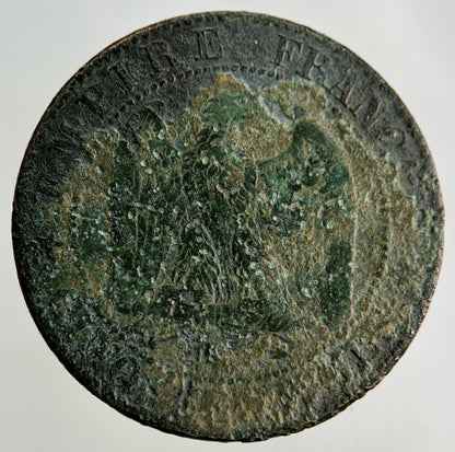 1855 France 5 Centimes Coin | Fair Grade