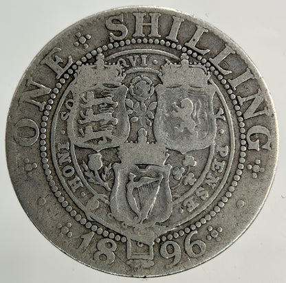 1896 Victoria Shilling Silver Coin | Collectable Grade