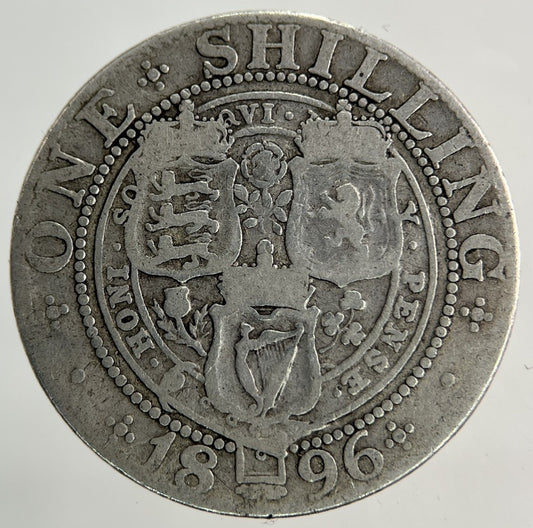 1896 Victoria Shilling Silver Coin | Collectable Grade